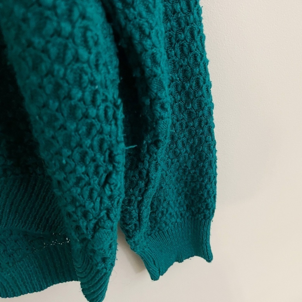 Vintage Sweater Bazaar V neck cardigan sweater large preppy coastal chic classic - Picture 6 of 8